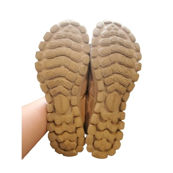 Skechers Lightweight Leather tan upper slip on with bungee Sz 8.5 - Picture 7 of 8